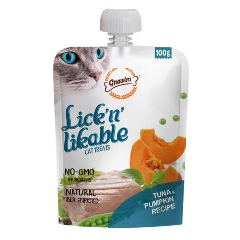 lick'n likable מחית לחתולים בטעם טונה ודלעת